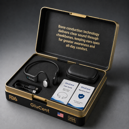 Made In USA🏆GluCent® Bone Conduction Smart Hearing Headphones （Mayo Clinic Recommended）