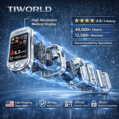 🔥Final 3 Hours : 2026 New Year Special🏆TIWORLD™ Non-Invasive Blood Glucose Meter 99.9% Accuracy （Mayo Clinic Recommended）